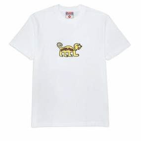 Metalwood Doggy T-Shirt - White Ribbed Collar Design Outdoor Essentials