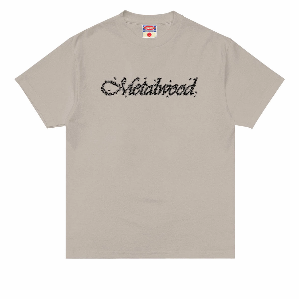 Classic Layer Breathable touch Metalwood Flies T-Shirt - Taupe