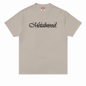 Classic Layer Breathable touch Metalwood Flies T-Shirt - Taupe
