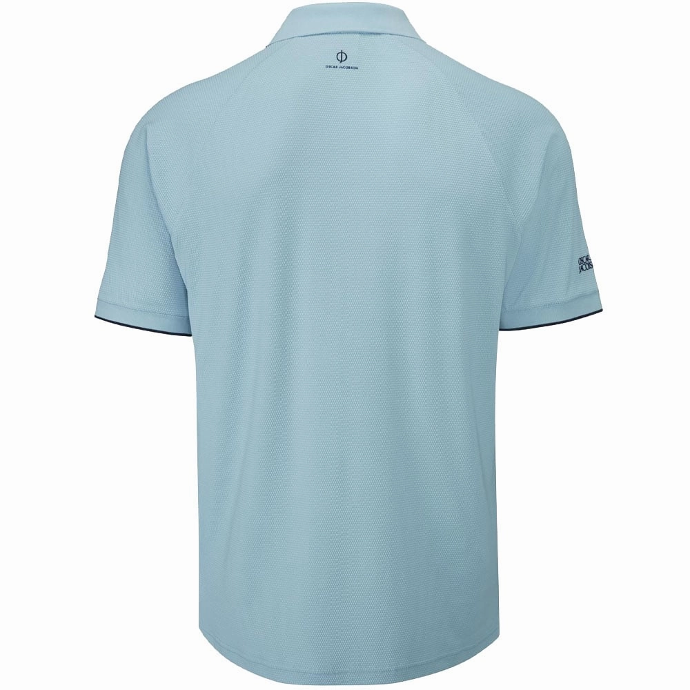 Tear Resistant Oscar Jacobson Crompton Polo Shirt - Cool Blue/Navy