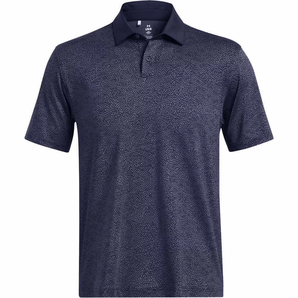 Weekend Ready Plus size clothing Under Armour T2G Printed Polo Shirt - Midnight Navy/Midnight Navy