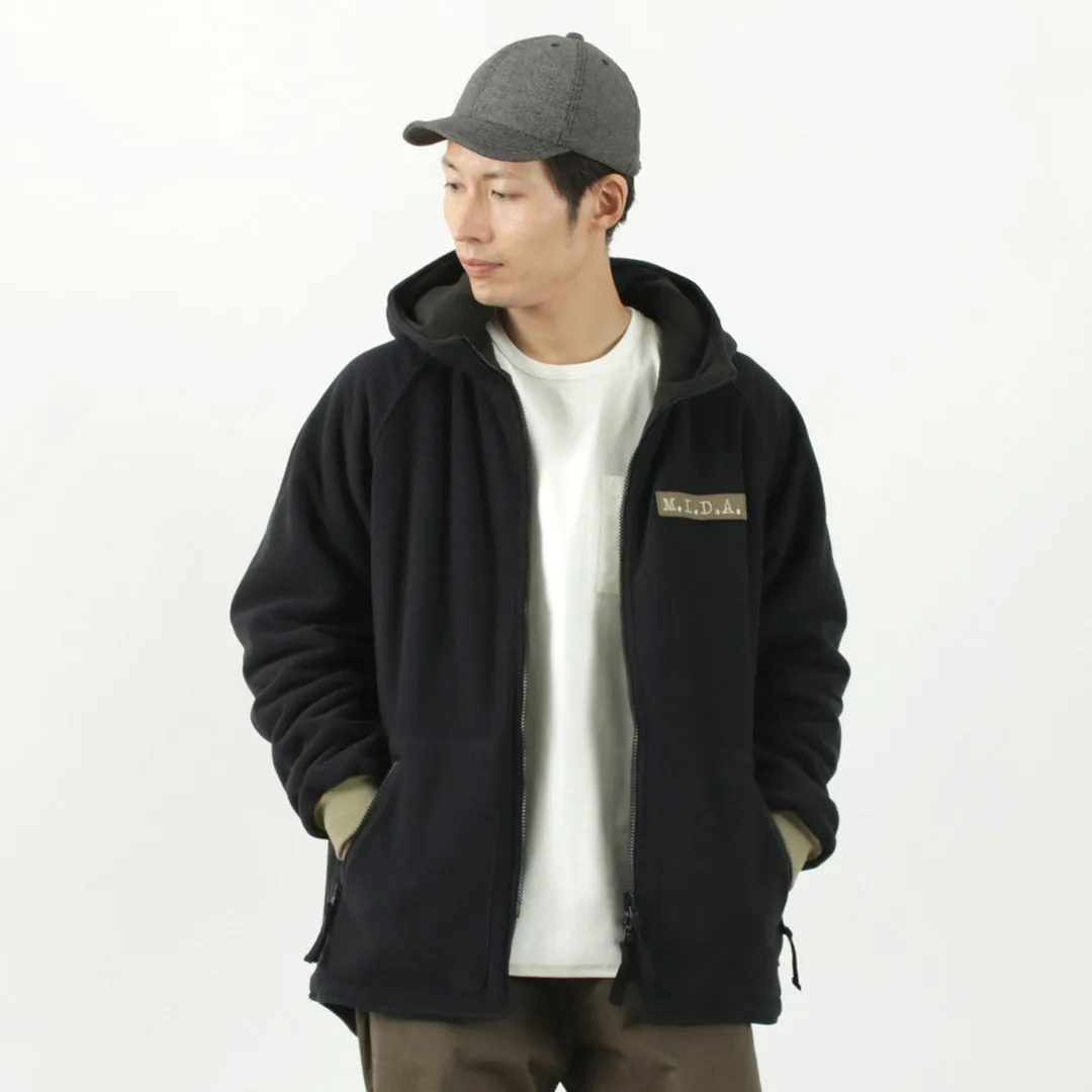 M.I.D.A. / Polartec Boa fleece ZIP-UP Breathable mesh lining Low Bulk High Warmth