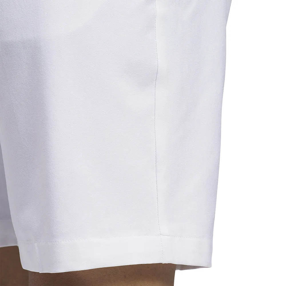 adidas Utility Shorts - White Flexible Waistline clean look