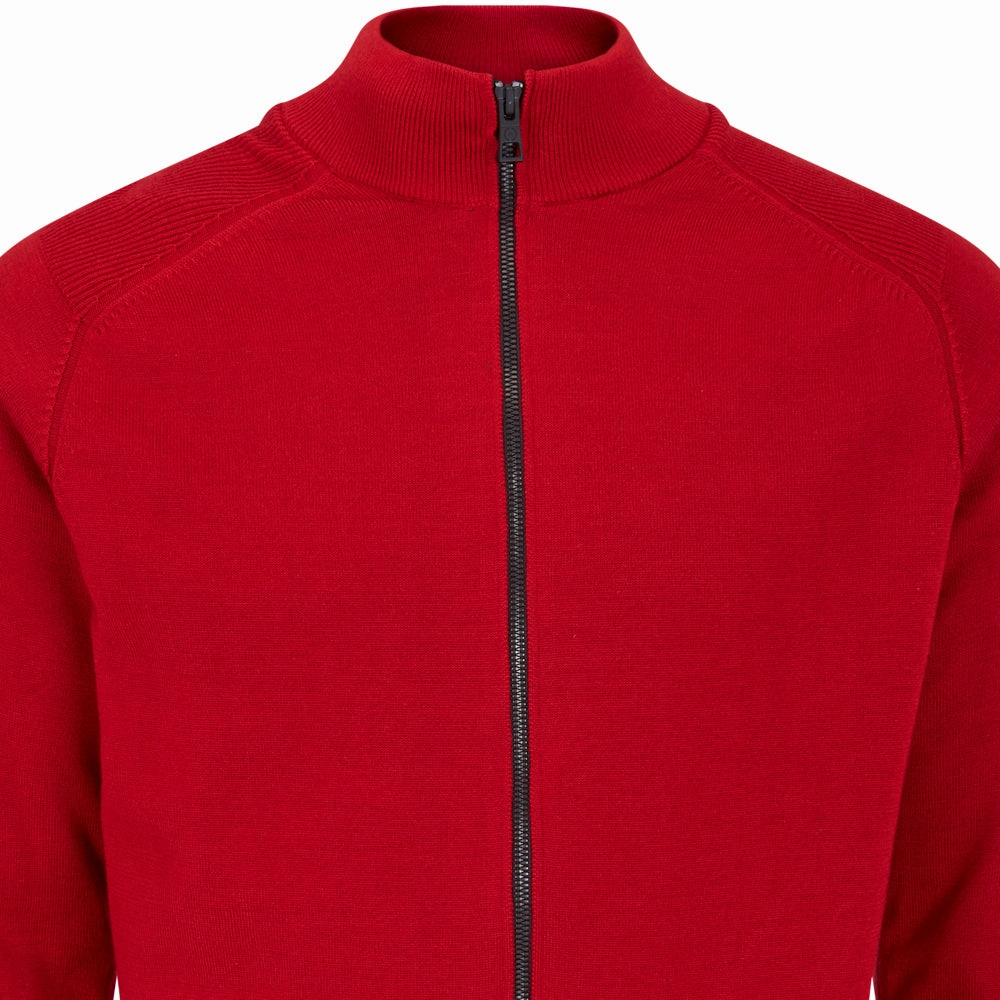 Ping Murphy Full Zip Sweater - Rich Red Moisture wicking Urban Layer