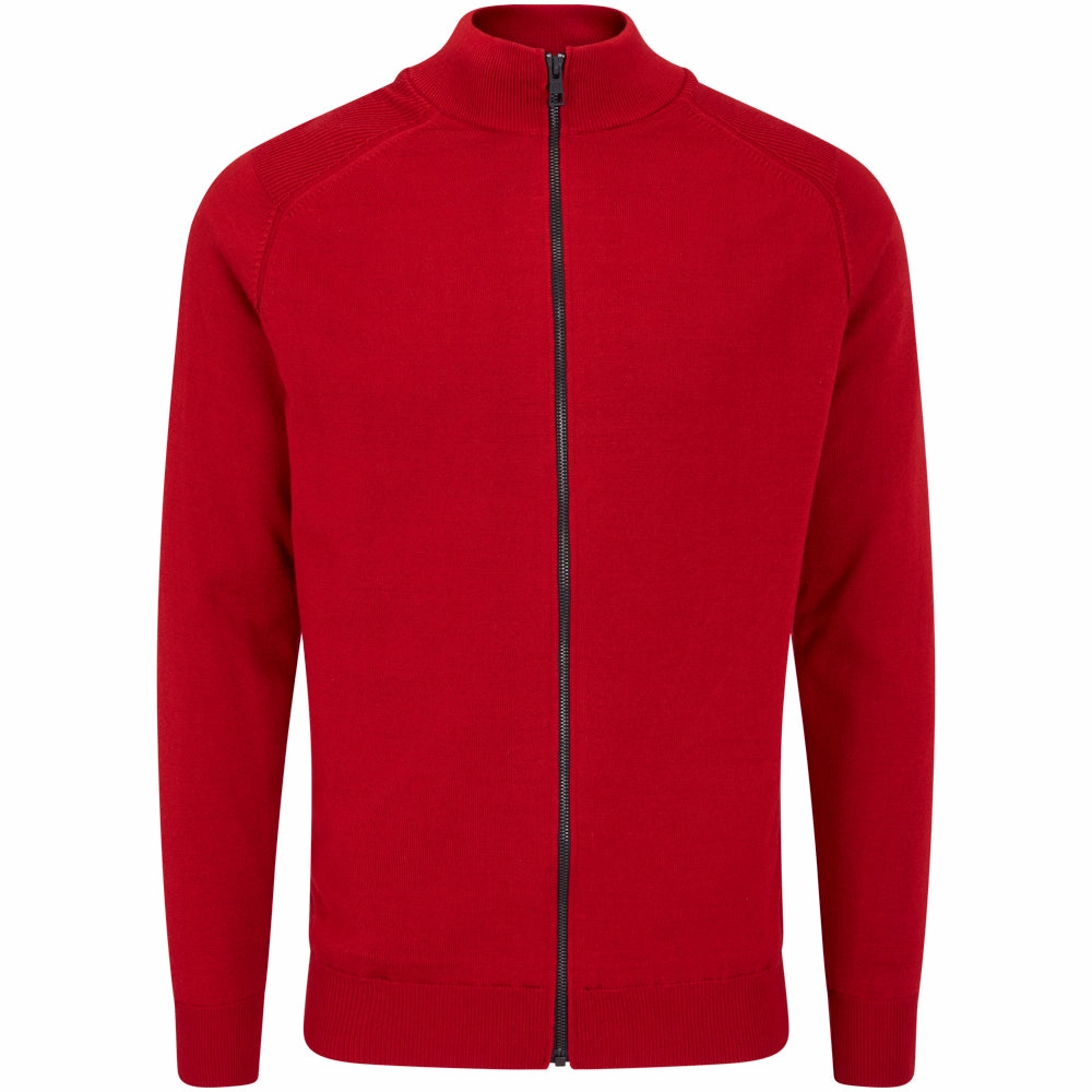 Ping Murphy Full Zip Sweater - Rich Red mountain style
