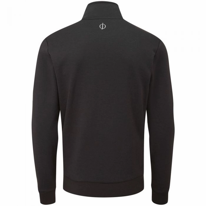 Oscar Jacobson Hawkes 1/4 Zip Pullover - Black Classic Hoodie