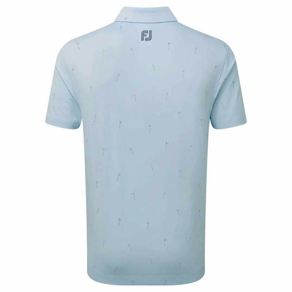 AdvancedMoistureManagement FootJoy 18 Holes Lisle Polo Shirt - Azure