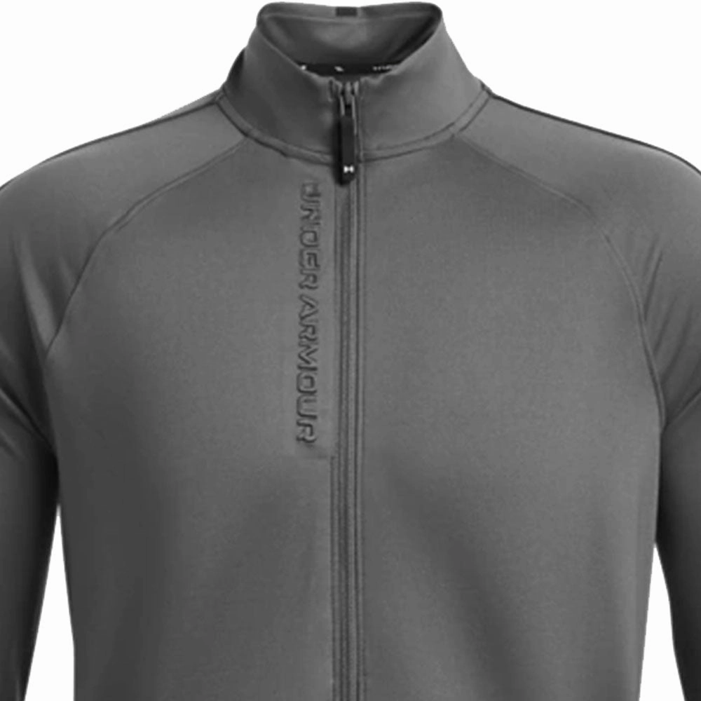 Active Fit Under Armour Storm Midlayer Full Zip Pullover - Castlerock/White