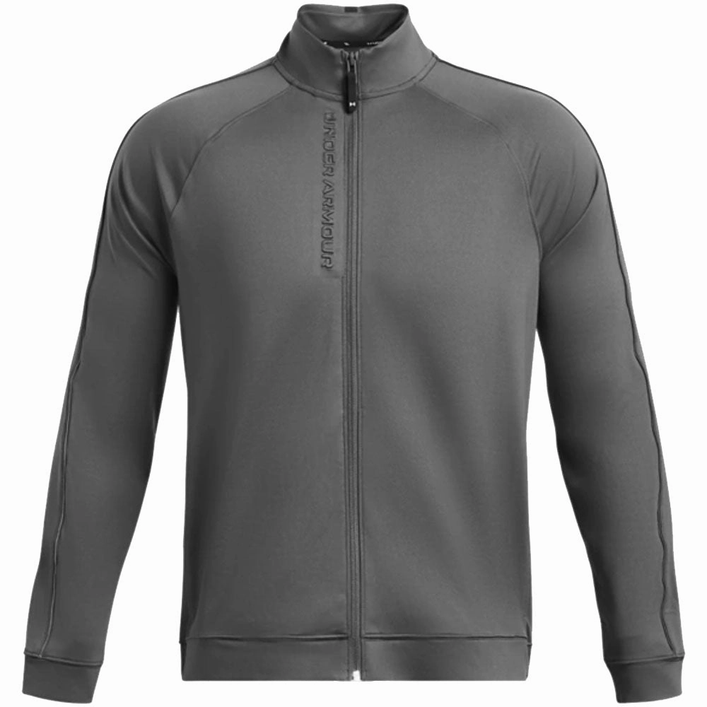 Under Armour Storm Midlayer Full Zip Pullover - Castlerock/White right for hot weather Relaxed Look