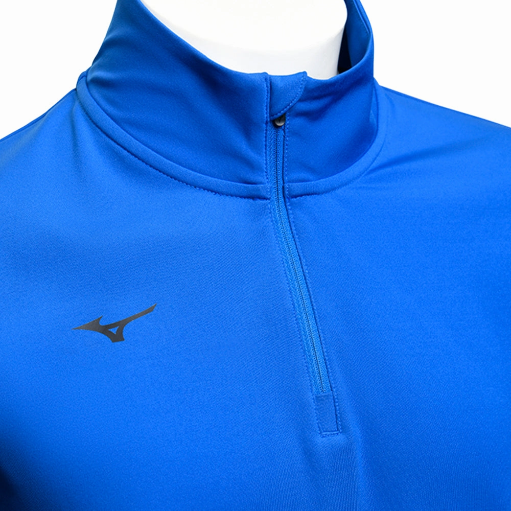 Mizuno Drop 1/4 Zip Pullover - Blue Chilly Day Wear