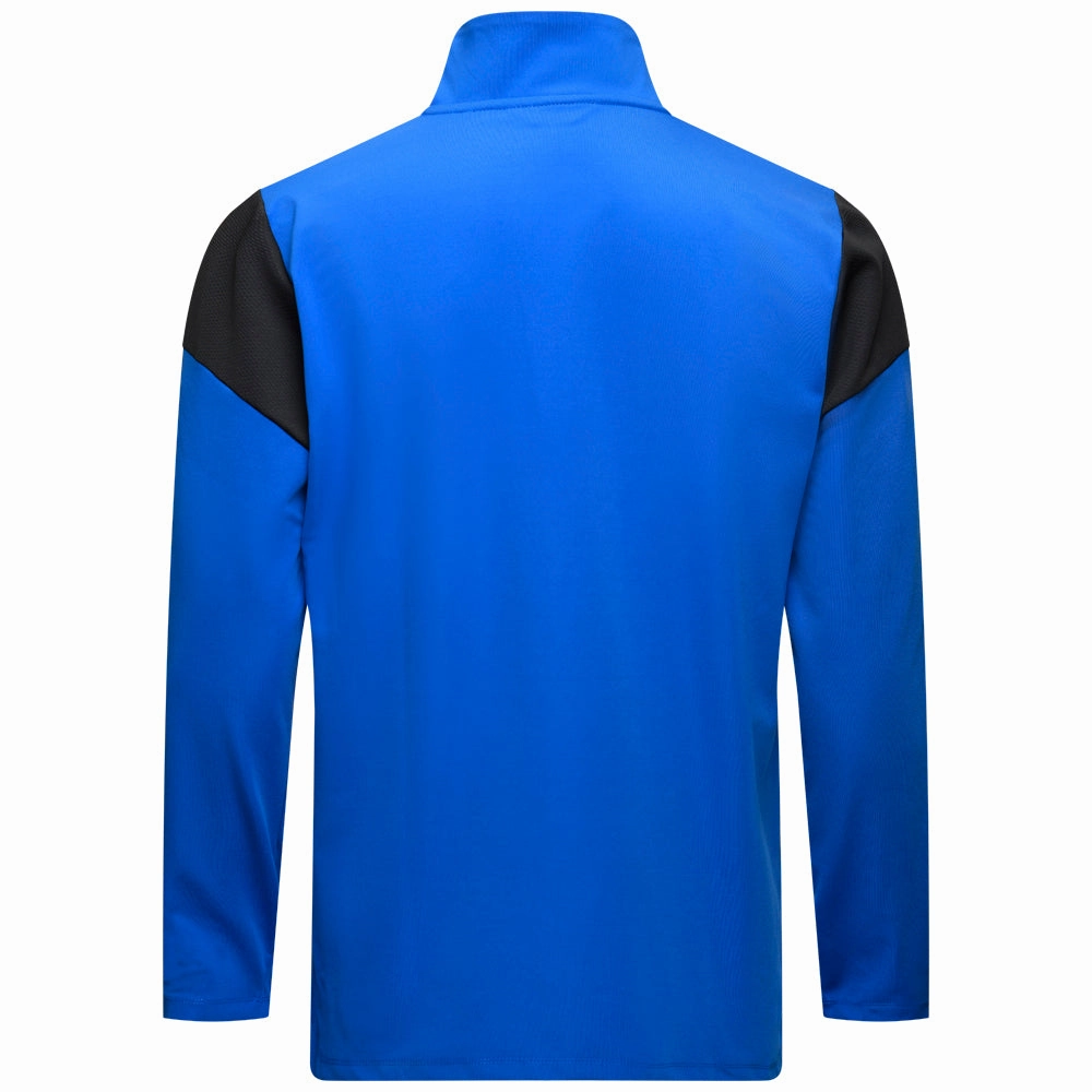 Mizuno Drop 1/4 Zip Pullover - Blue Cold-Weather Gear earthy colors