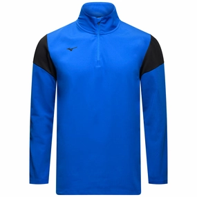 Thermal Lining Mizuno Drop 1/4 Zip Pullover - Blue