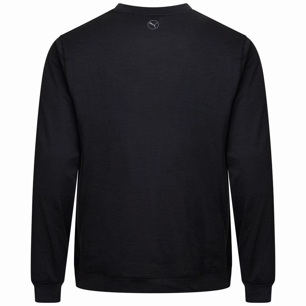 Puma Cloudspun Patch Crewneck Sweater - Black Heather product after sales service color fast