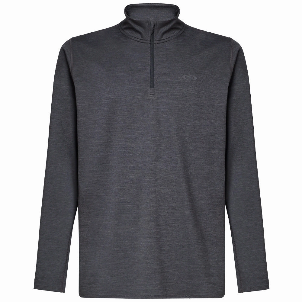 Oakley Gravity Range 1/4 Zip Pullover - Blackout Heather sporty wear