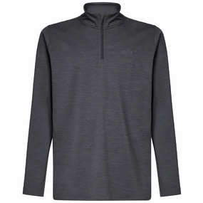 Oakley Gravity Range 1/4 Zip Pullover - Blackout Heather sporty wear