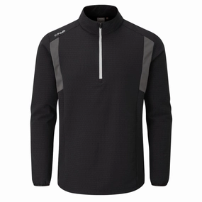 Ping Power 1/2 Zip Sweater - Black Layered Style