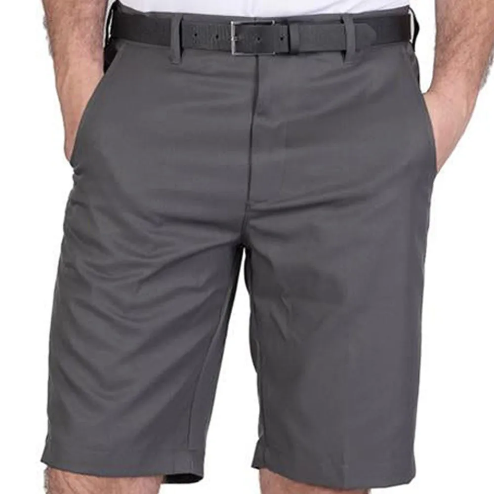 Island Green Tour Golf Shorts - Charcoal Flexible Stretch Waist Smart Casual