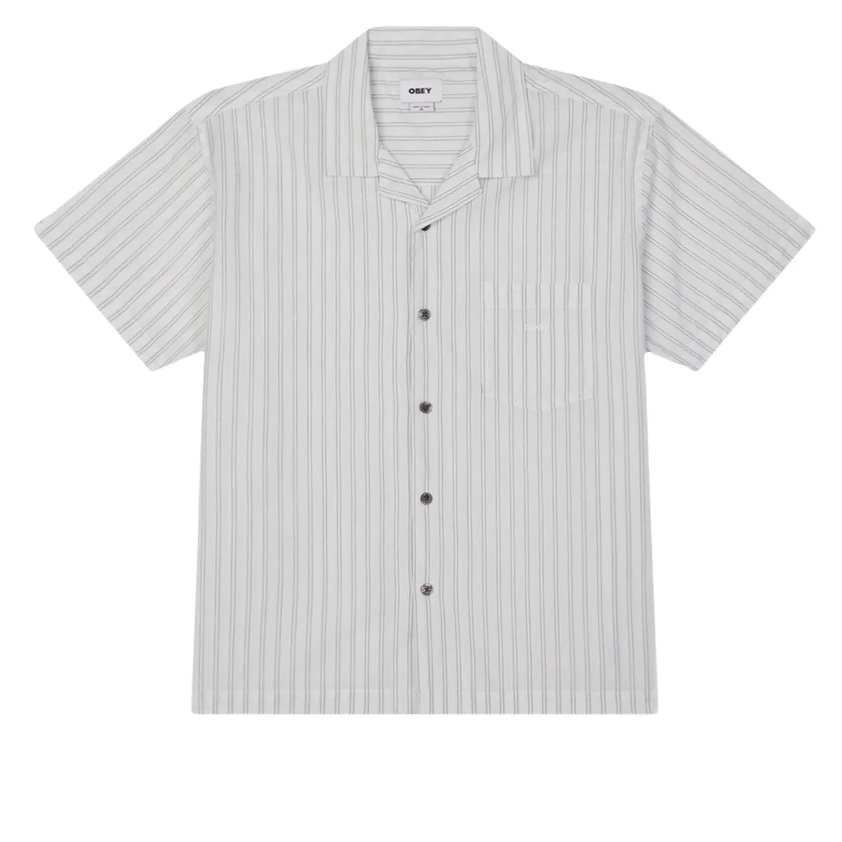 Obey Rizzo Woven Shirt - White Multi High-End Look
