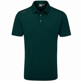 Soft and Lightweight Summer Essential Ping Lindum Polo Shirt - Pine