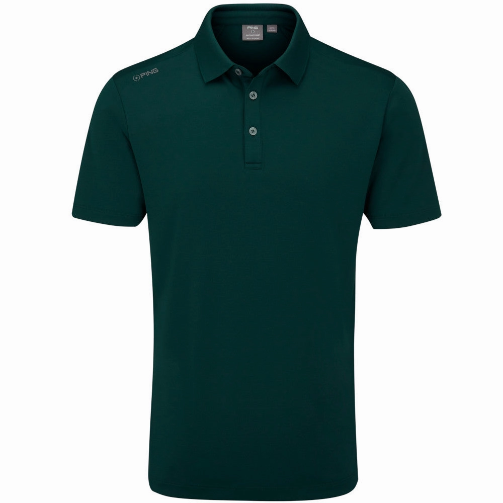 Soft and Lightweight Summer Essential Ping Lindum Polo Shirt - Pine