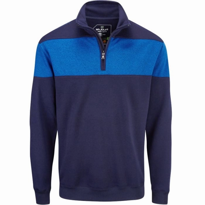 Stuburt Evolve Performance 1/4 Zip Sweater - Midnight Layer Sporty Outdoor Layer
