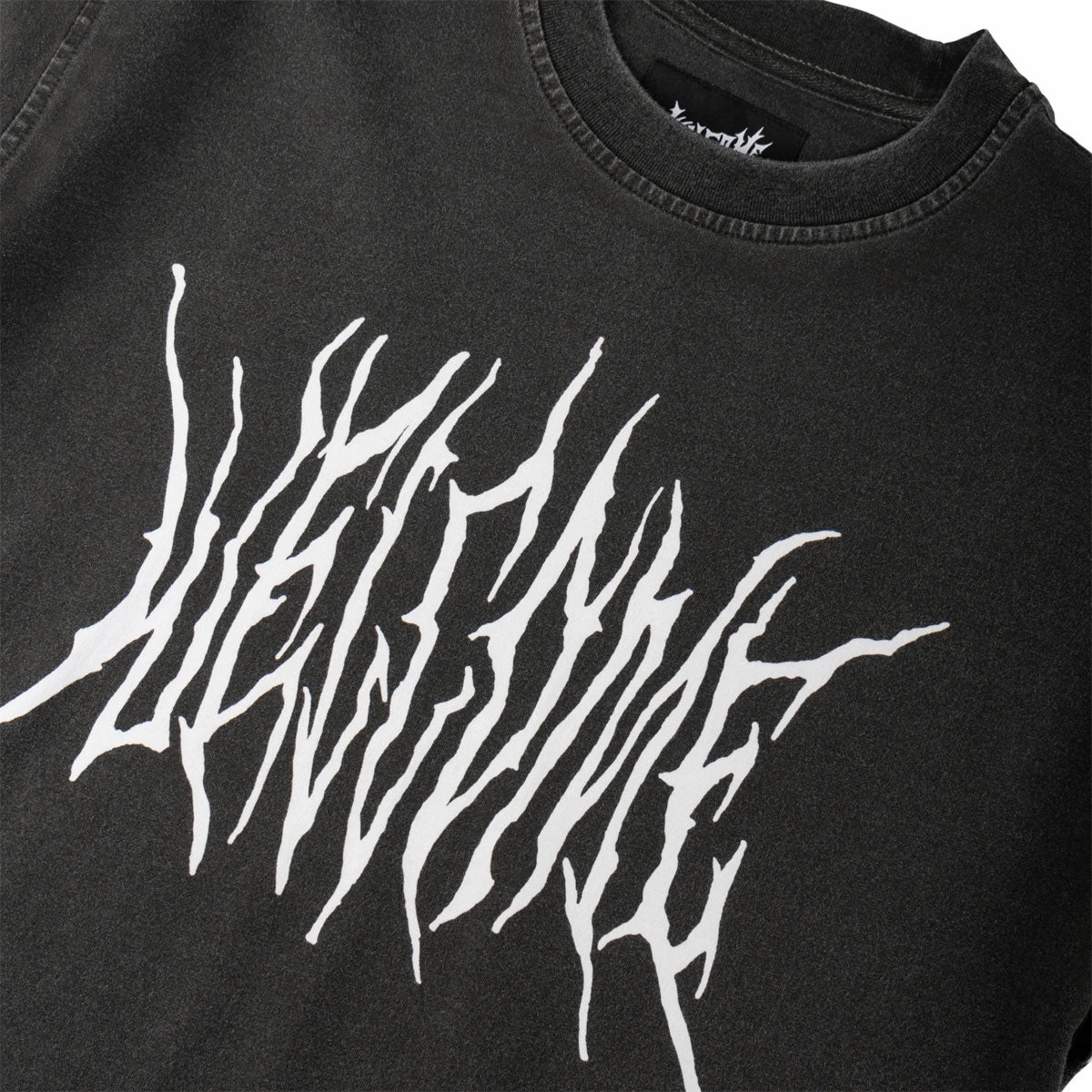 Everyday Essential Welcome Screen Overprint Knit T-Shirt - Black/White