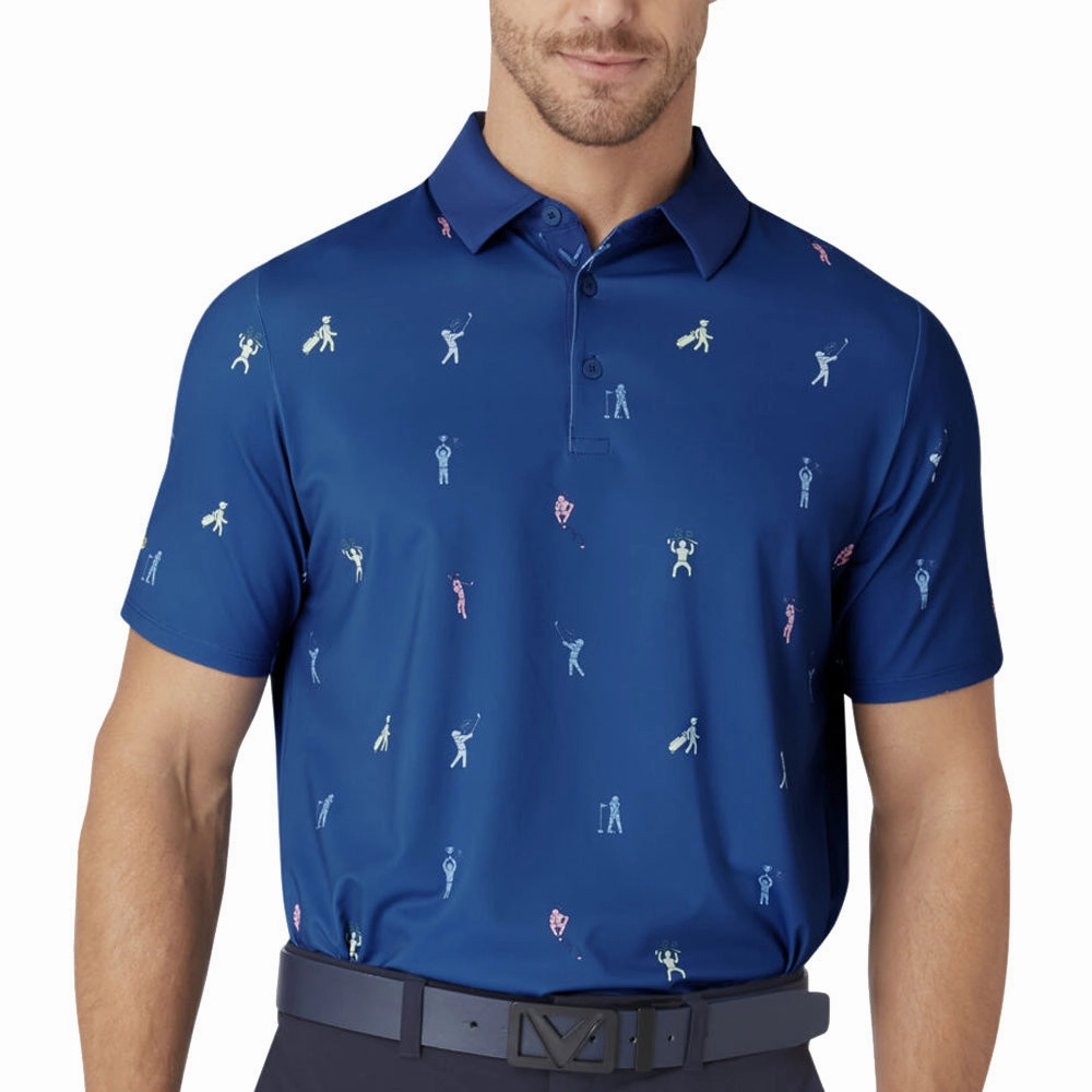 Outdoor Ready Callaway Time Lapse Polo Shirt - Galaxy Blue