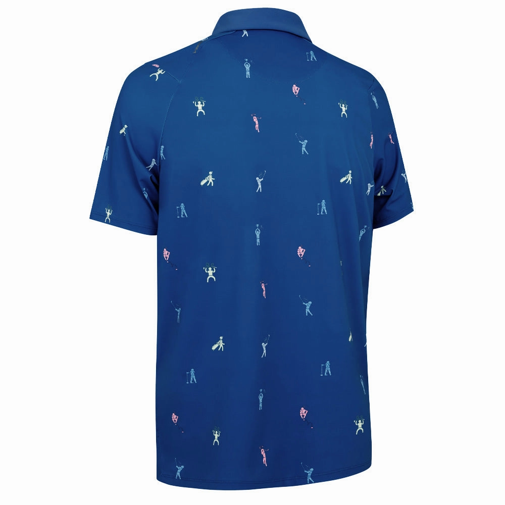 Callaway Time Lapse Polo Shirt - Galaxy Blue Easy-to-Match