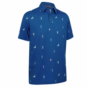 Active Essentials Callaway Time Lapse Polo Shirt - Galaxy Blue