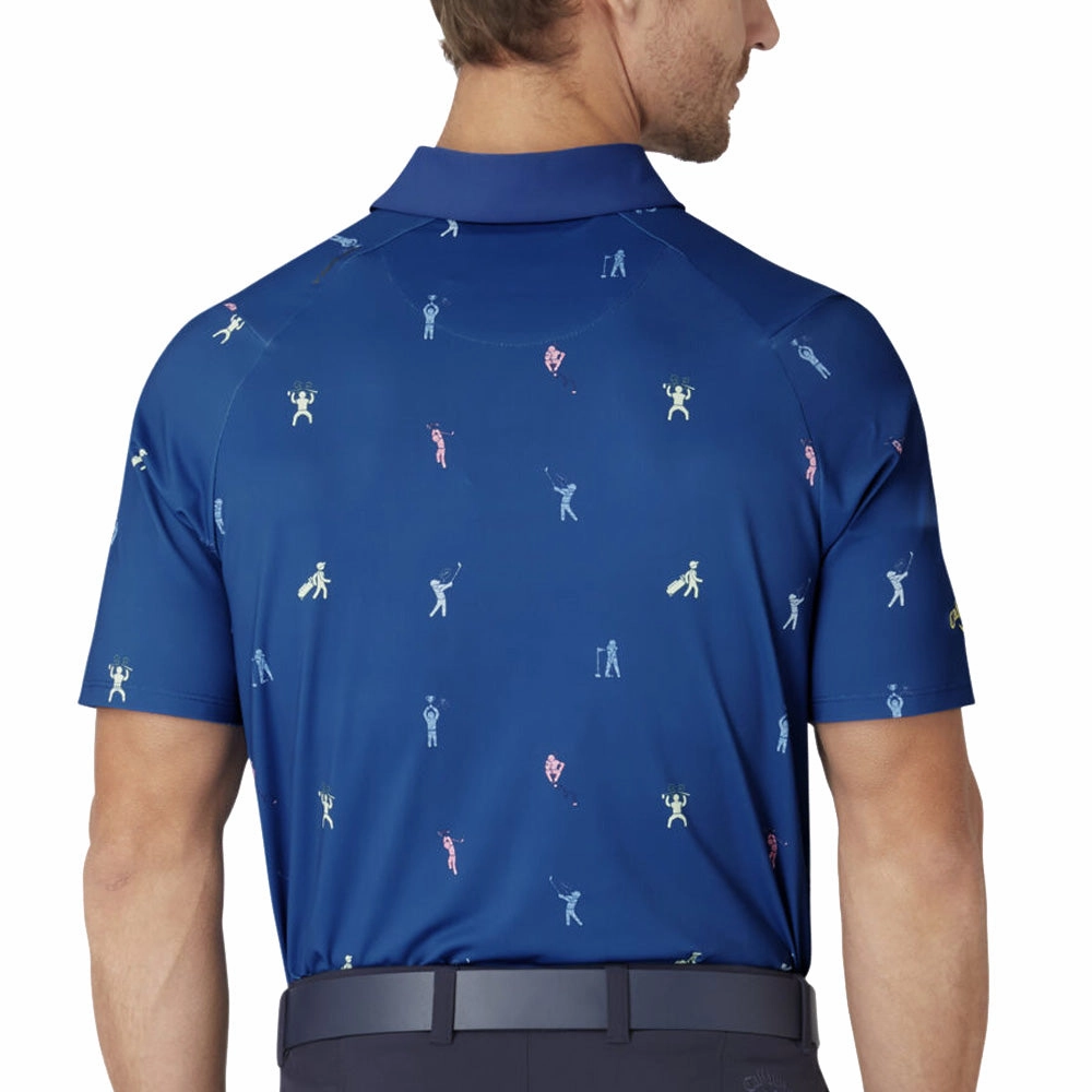 Callaway Time Lapse Polo Shirt - Galaxy Blue Casual Choice Wear Cool Layering