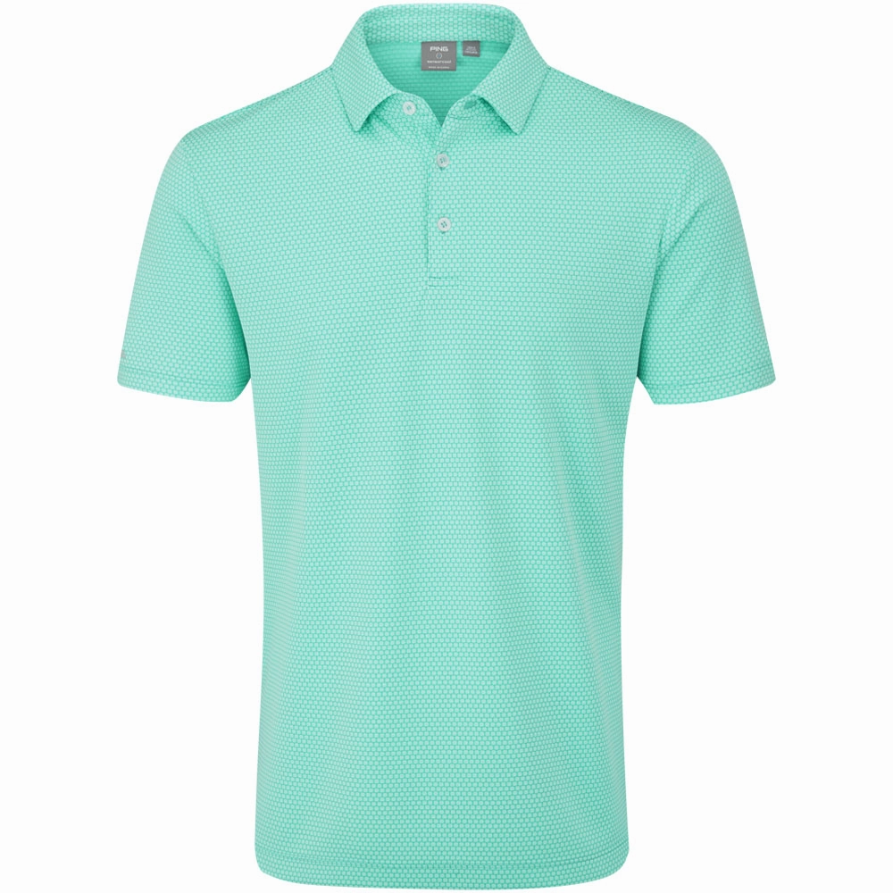 Easy Fit Ping Halcyon Polo Shirt - Aruba Blue Multi
