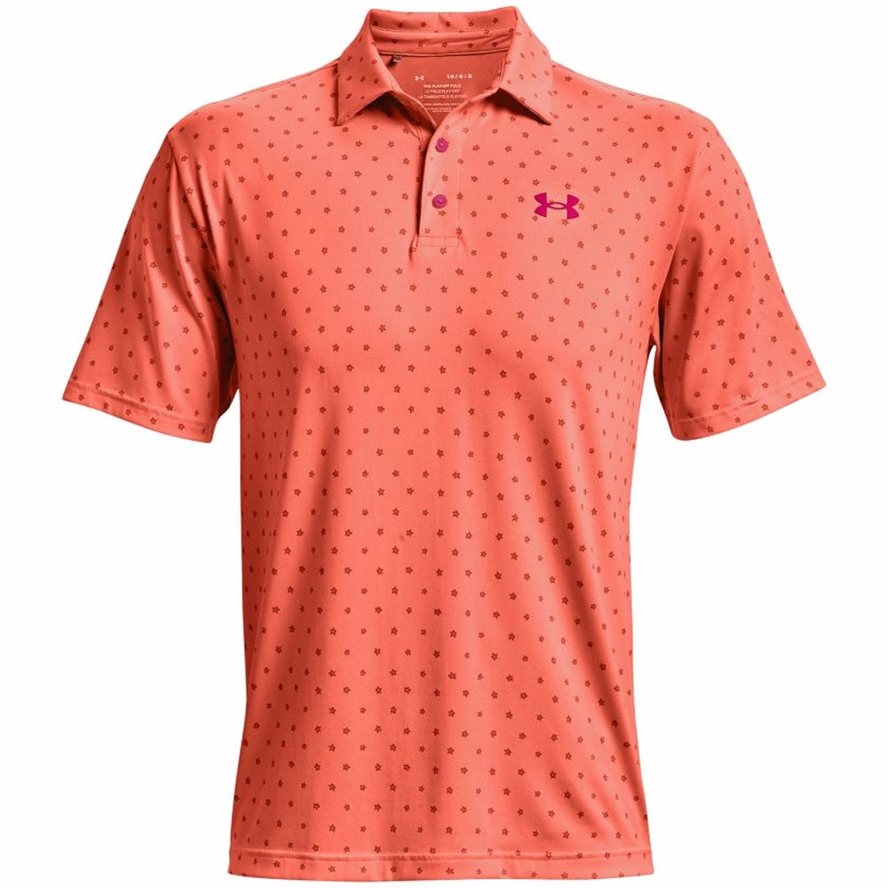 Under Armour Playoff Polo Shirt 2.0 - Electric Tangerine Low Profile Silhouette