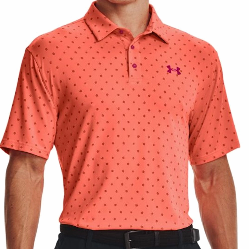 Under Armour Playoff Polo Shirt 2.0 - Electric Tangerine Breezy Comfort