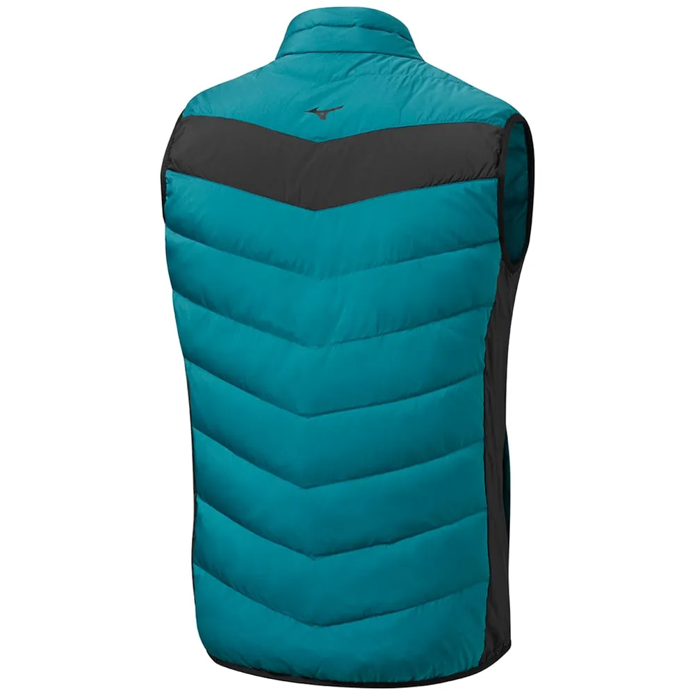 Mizuno Breath Thermo Max Gilet - Dark Green wool material fraction
