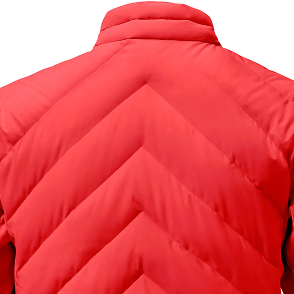 Windproof Insulated Coat Mizuno Breath Thermo Move Down Jacket - Red