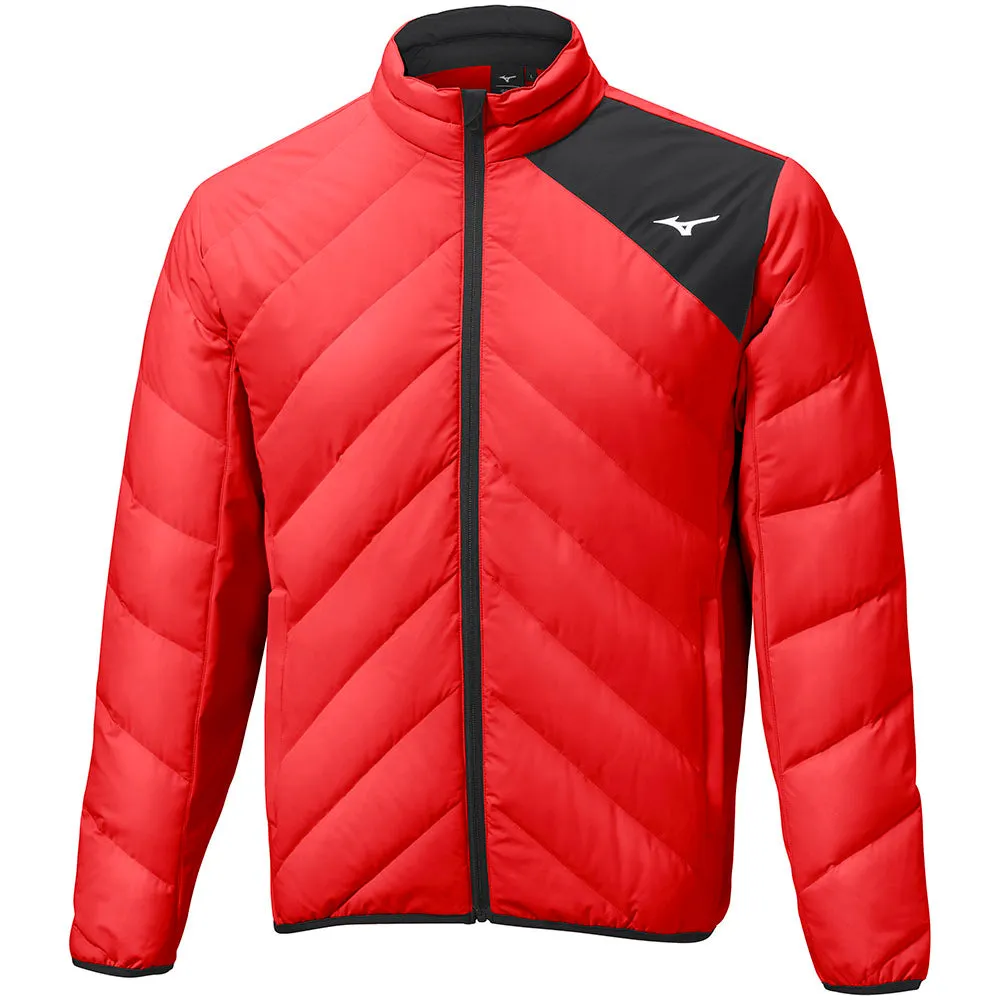 Bonded Closure Mechanism Fade Resistant Exterior Mizuno Breath Thermo Move Down Jacket - Red