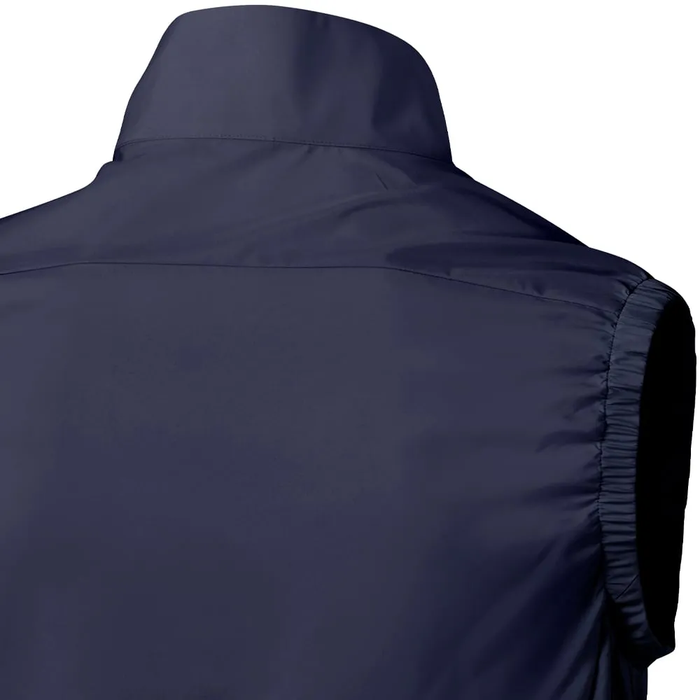 Mizuno Drizzle 2 Gilet - Deep Navy silk material Waterproof Zippers