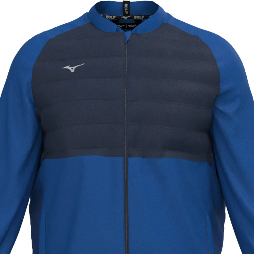 Mizuno Hybrid Bomber Jacket - Blue Magnetic Fasteners