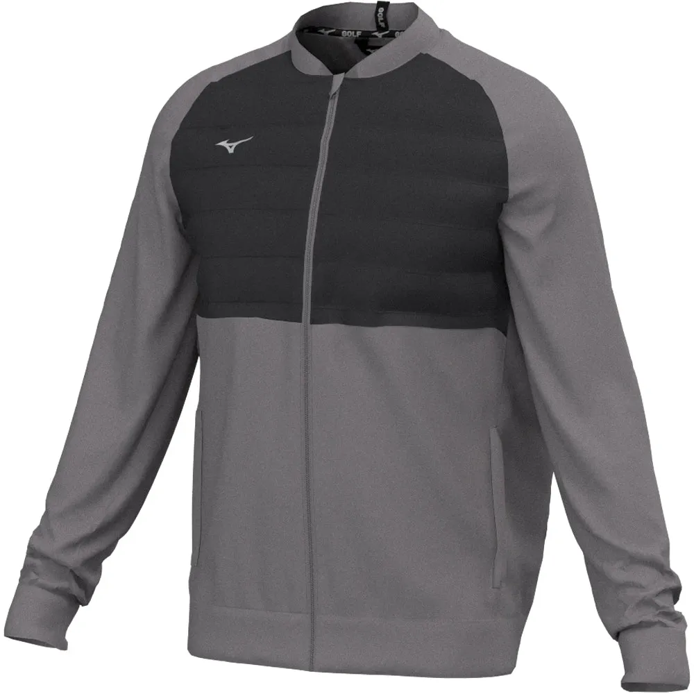 Mizuno Hybrid Bomber Jacket - Charcoal Reinforced Seam Durability