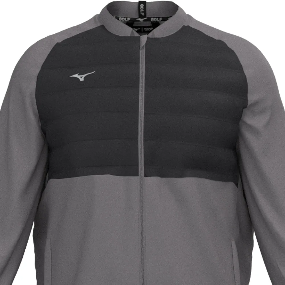 Mizuno Hybrid Bomber Jacket - Charcoal Easy Movement Cut Modern Travel Look