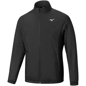 Fray Resistant Edges Thermal Lined Mizuno Move Tech Motion Jacket - Black