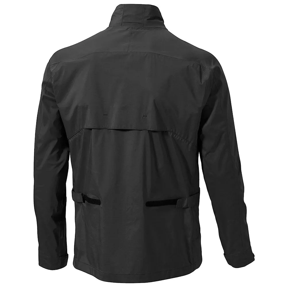 nylon blend ReinforcedElasticHem Mizuno Nexlite Flex Waterproof Jacket - Black