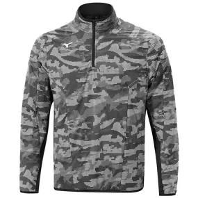 Mizuno Winter Stretch 1/4 Zip Jacket - Grey Non Restrictive Movement