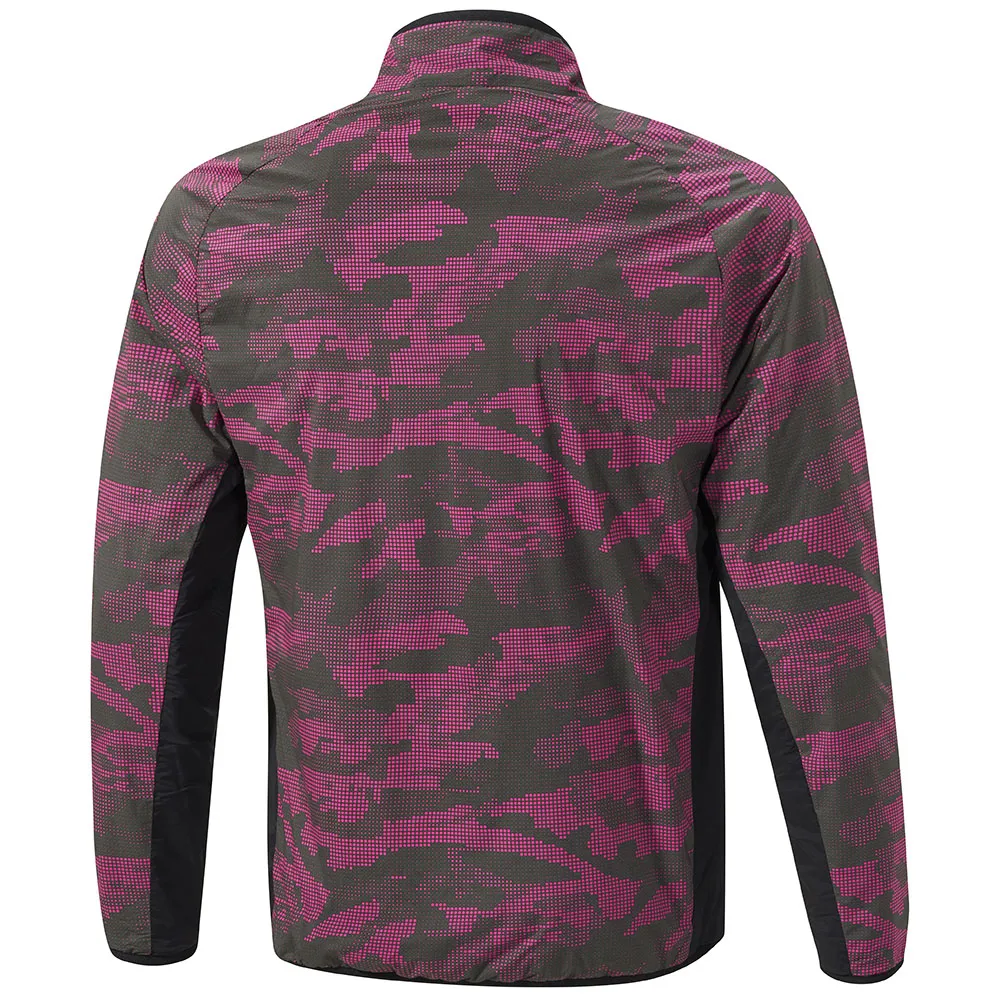 Stylish Layer Mizuno Winter Stretch 1/4 Zip Jacket - Pink Camo