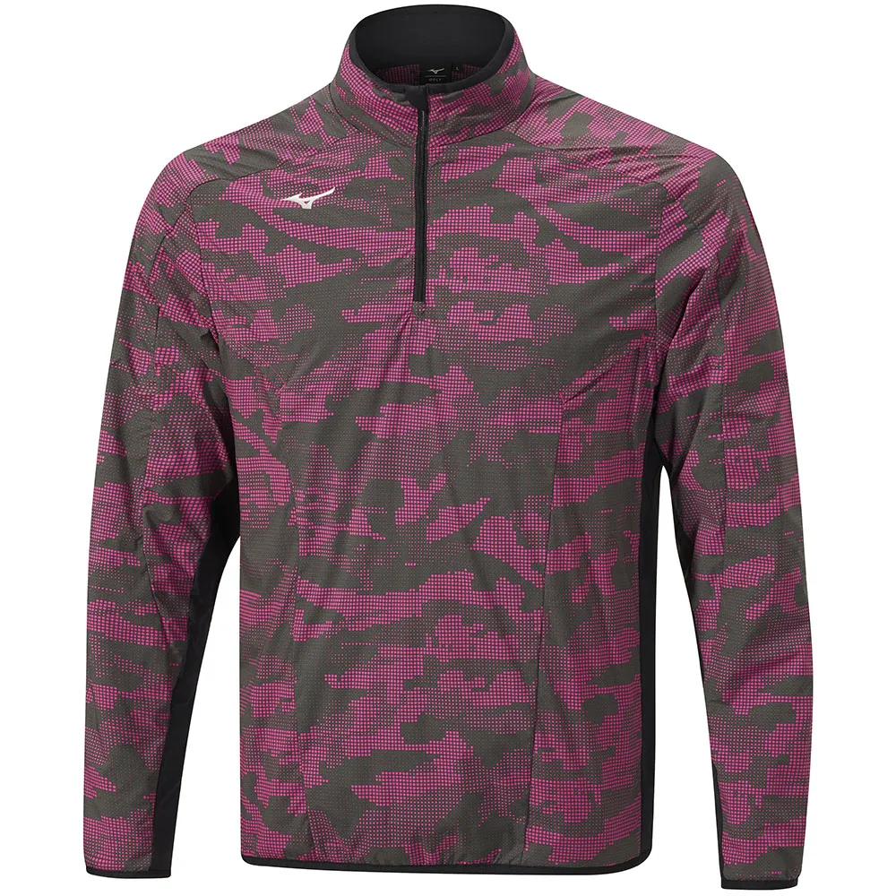 Mizuno Winter Stretch 1/4 Zip Jacket - Pink Camo Comfortable Fabric