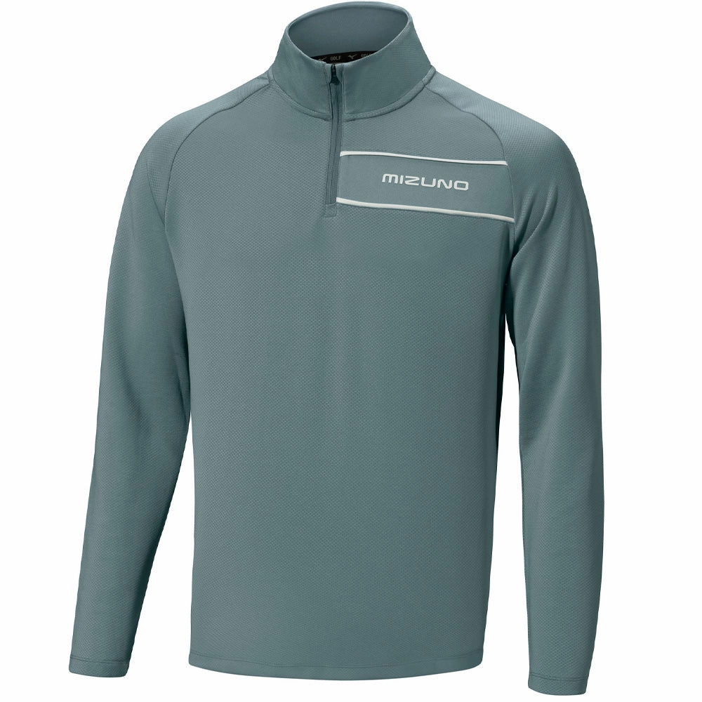 Mizuno Box 1/4 Zip Sweater - Stormy Weather Popular