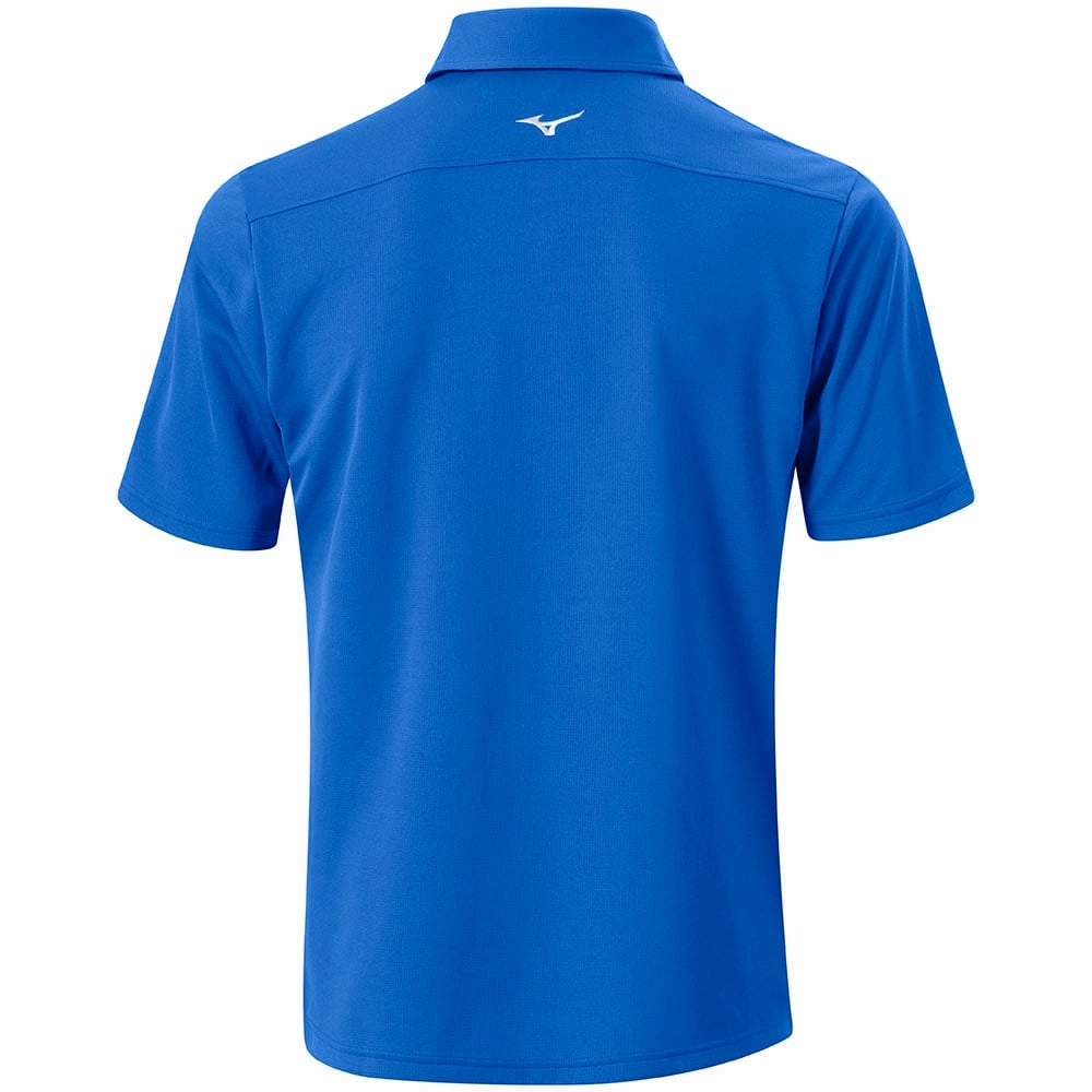 City Fashion Mizuno Breath Thermo Graphic Polo Shirt - Blue