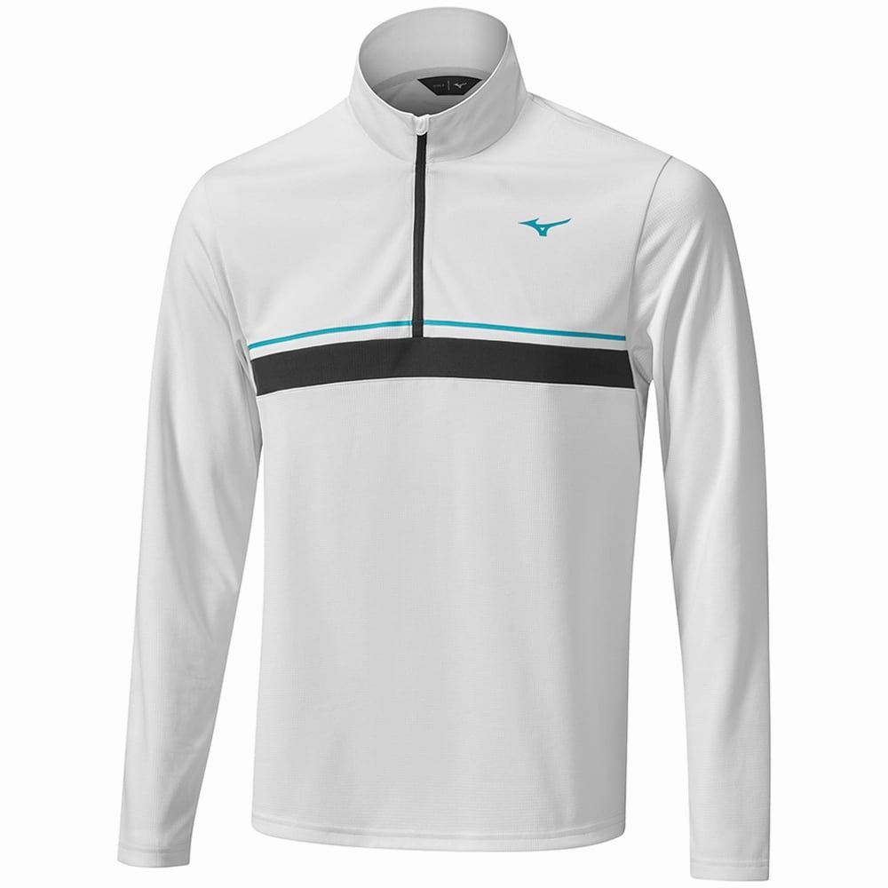 product premium quality assurance Sports Style Mizuno Breath Thermo ST 1/4 Zip Pullover - Grey