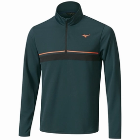 Premium Hoodie Street Active Mizuno Breath Thermo ST 1/4 Zip Pullover - Navy