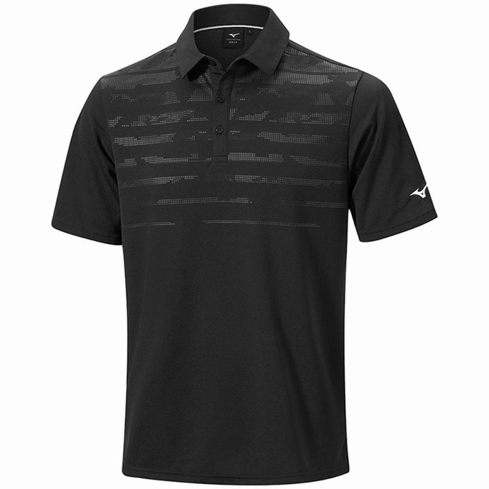 Fashionable Option Mizuno Breath Thermo Winter Jacquard Polo Shirt - Black
